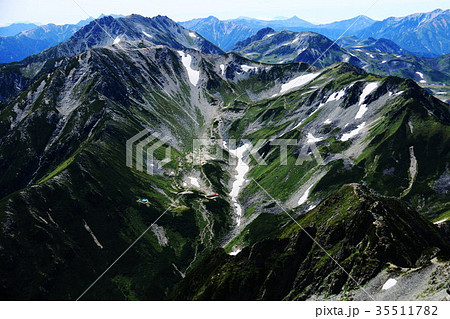 剣岳山頂からの剣沢 35511782