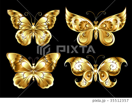 Set of jewelry butterflies 35512357