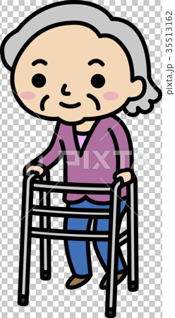 祖母使用助行器 35513162