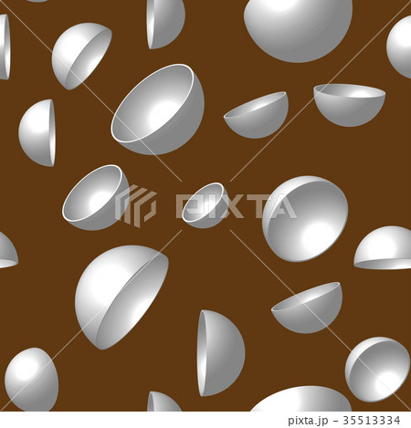 Gray Hemispheres Seamless Pattern Gray Hemispheres Seamless Pattern 35513334
