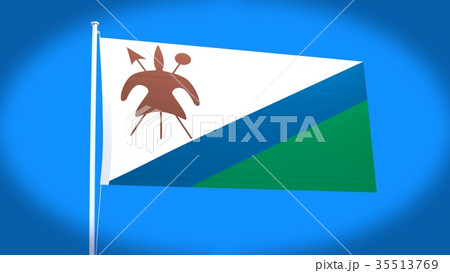 レソト国旗 レソト国旗 35513769