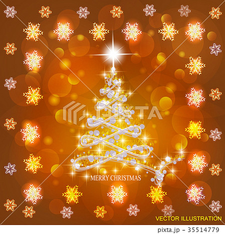 Abstract background with christmas tree and stars Abstract background with christmas tree and stars 35514779