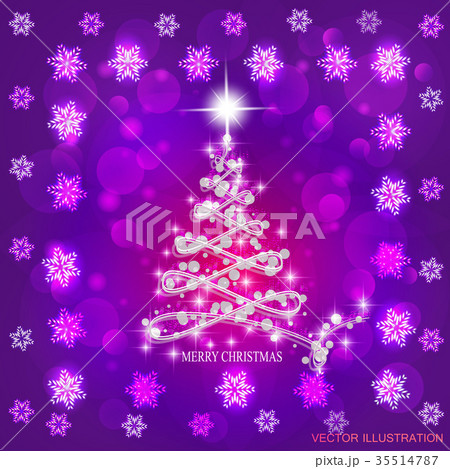 Abstract background with christmas tree and stars Abstract background with christmas tree and stars 35514787