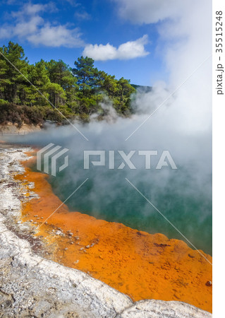 Champagne Pool in Waiotapu, Rotorua, New Zealand Champagne Pool in Waiotapu, Rotorua, New Zealand 35515248