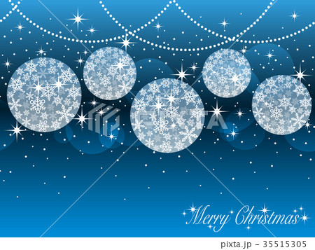 シームレスなクリスマスボールの背景 青 シームレスなクリスマスボールの背景 青 35515305