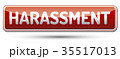 Harassment - red banner with shadow 35517013