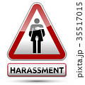 Harassment - Traffic sign with woman pictogram 35517015