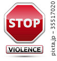 Violence - STOP traffic sign 35517020