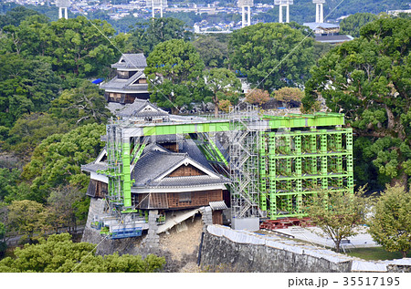 日本100名城　熊本城、飯田丸五階櫓の復旧（2016年10月） 35517195