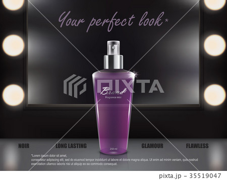 3D make-up table with mirror and spotlights 35519047