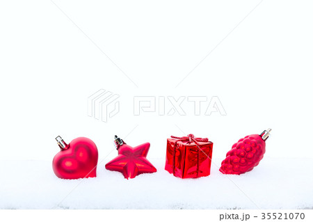 Christmas holiday red decorations, copyspace 35521070