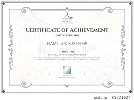 Certificate template, border frame, Diploma design Certificate template, border frame, Diploma design 35521924