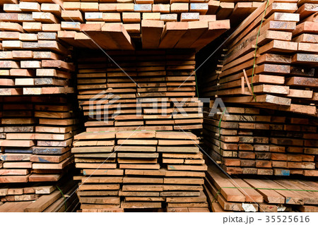 Wood factory stock and lumber board Wood factory stock and lumber board 35525616
