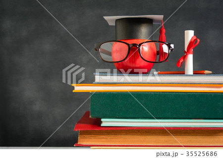 Apple Knowledge Symbol and Pencil Books Apple Knowledge Symbol and Pencil Books 35525686
