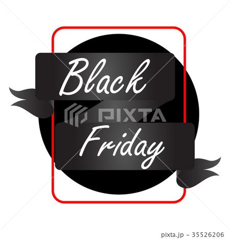 Isolated black friday label 35526206