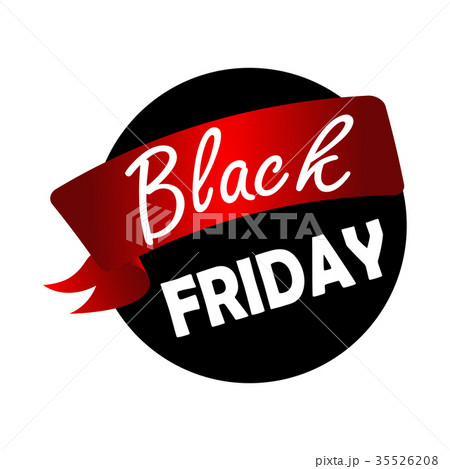 Isolated black friday label 35526208