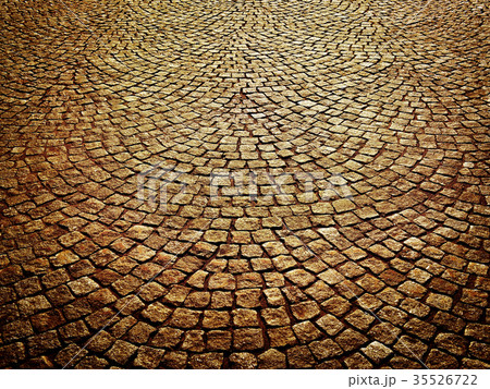 pavement of concrete pavement tiles patterned 35526722