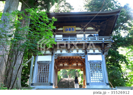仁王門　大山寺 35526912