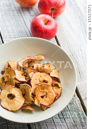 Tasty dried apple slices. Tasty dried apple slices. 35527071