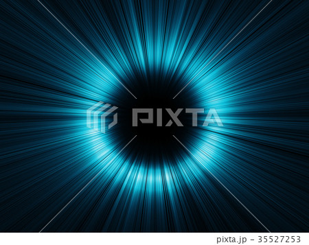 Dark blue tunnel with glowing lines, 3d art Dark blue tunnel with glowing lines, 3d art 35527253