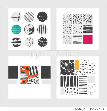 Minimal square cards design. Minimal square cards design. 35527401