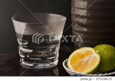 美味い焼酎お湯割りの写真素材