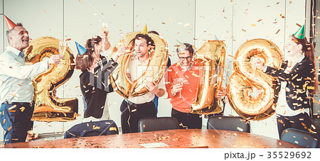 2018 New Year office party 35529692