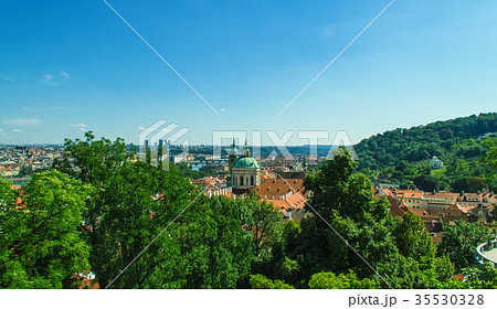 Prague old city panorama 35530328