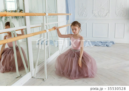 Young ballet dancer in dance class 35530528