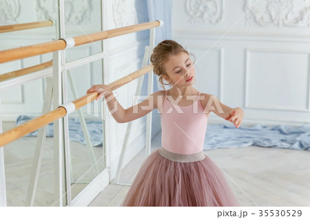 Young ballet dancer in dance class 35530529