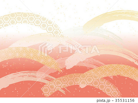 和風柄 淡い 一 赤 和風柄 淡い 一 赤 35531156