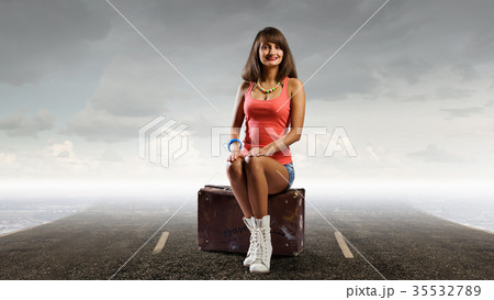 Hitch hiking traveling 35532789