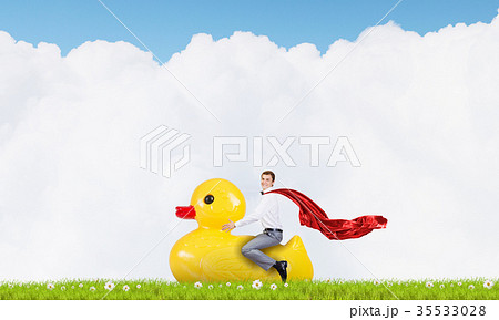 Businessman acting like child 35533028