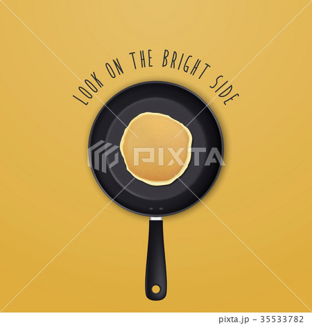 Look on the bright side - background with quote 35533782