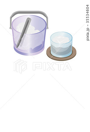 飲み物いろいろ焼酎ロックのイラスト素材