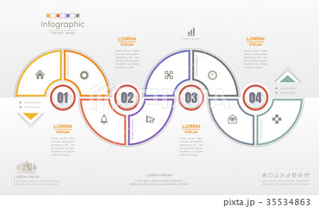 Infographics design template with icons Infographics design template with icons 35534863