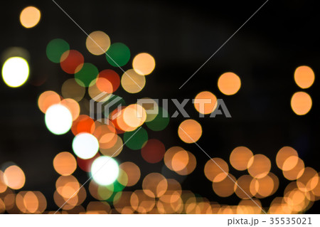 Abstract bokeh light background of city night. Abstract bokeh light background of city night. 35535021