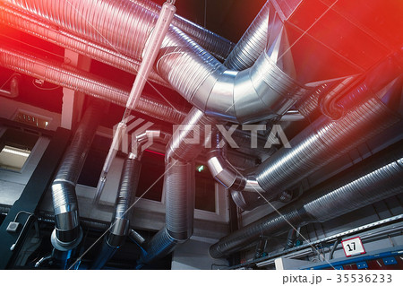 Ventilation ducts of industrial air condition 35536233