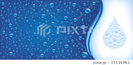 many water drops on blue background many water drops on blue background 35536961