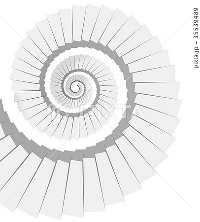 螺旋階段のイラスト素材