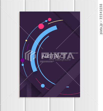 Vector purple violet brochure A5 or A4 format 35541038