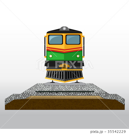 railroad Pavement layers Vector illustration 35542229