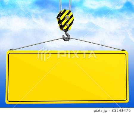 3d crane hook with  sign 35543476