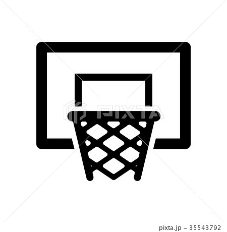 バスケットボール ゴール スポーツ アイコンのイラスト素材