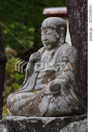 信州の文化財　名工　守屋貞治の石仏　か羅陀山地蔵大菩薩（長野県木曽郡木曽町三岳普門寺） 35543941