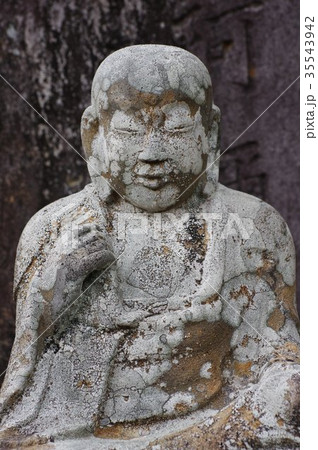 信州の文化財　名工　守屋貞治の石仏　か羅陀山地蔵大菩薩（長野県木曽郡木曽町三岳普門寺） 35543942