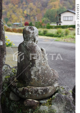 信州の文化財　名工　守屋貞治の石仏　か羅陀山地蔵大菩薩（長野県木曽郡木曽町三岳普門寺） 35543953
