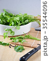 Fresh Coriander on Wooden Background 35544096