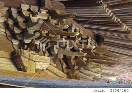 信州上田の文化財　国宝　安楽寺八角三重塔　組木　全国唯一の木造八角塔　鎌倉末期の建立 35544160