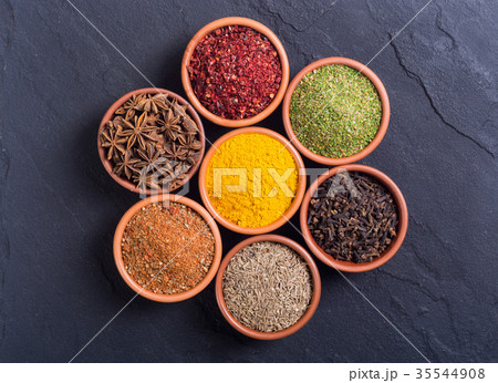 Colection of indian spices 35544908